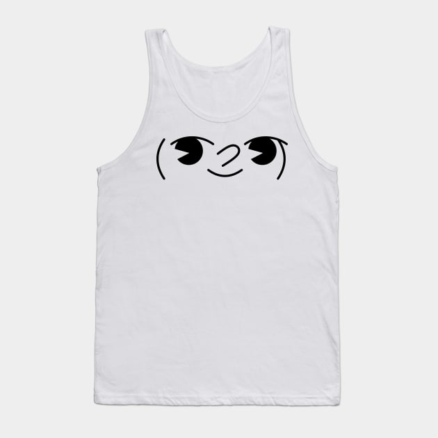 Pac-Man Lenny Face Tank Top by VicAnderson